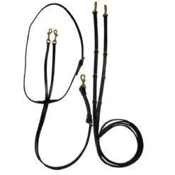 Quiet Creek Deluxe Leather German Martingale