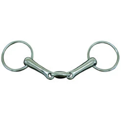 Korsteel Loose Ring Bean Mouth Snaffle 6 In
