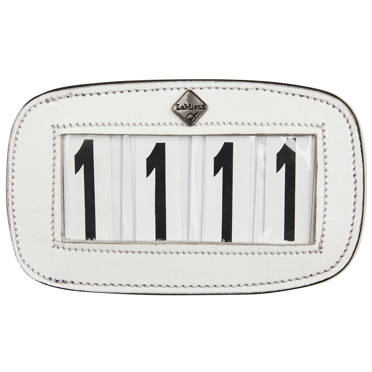 LeMieux Leather Saddle Pad Number Holder - 4 Number - Image 2
