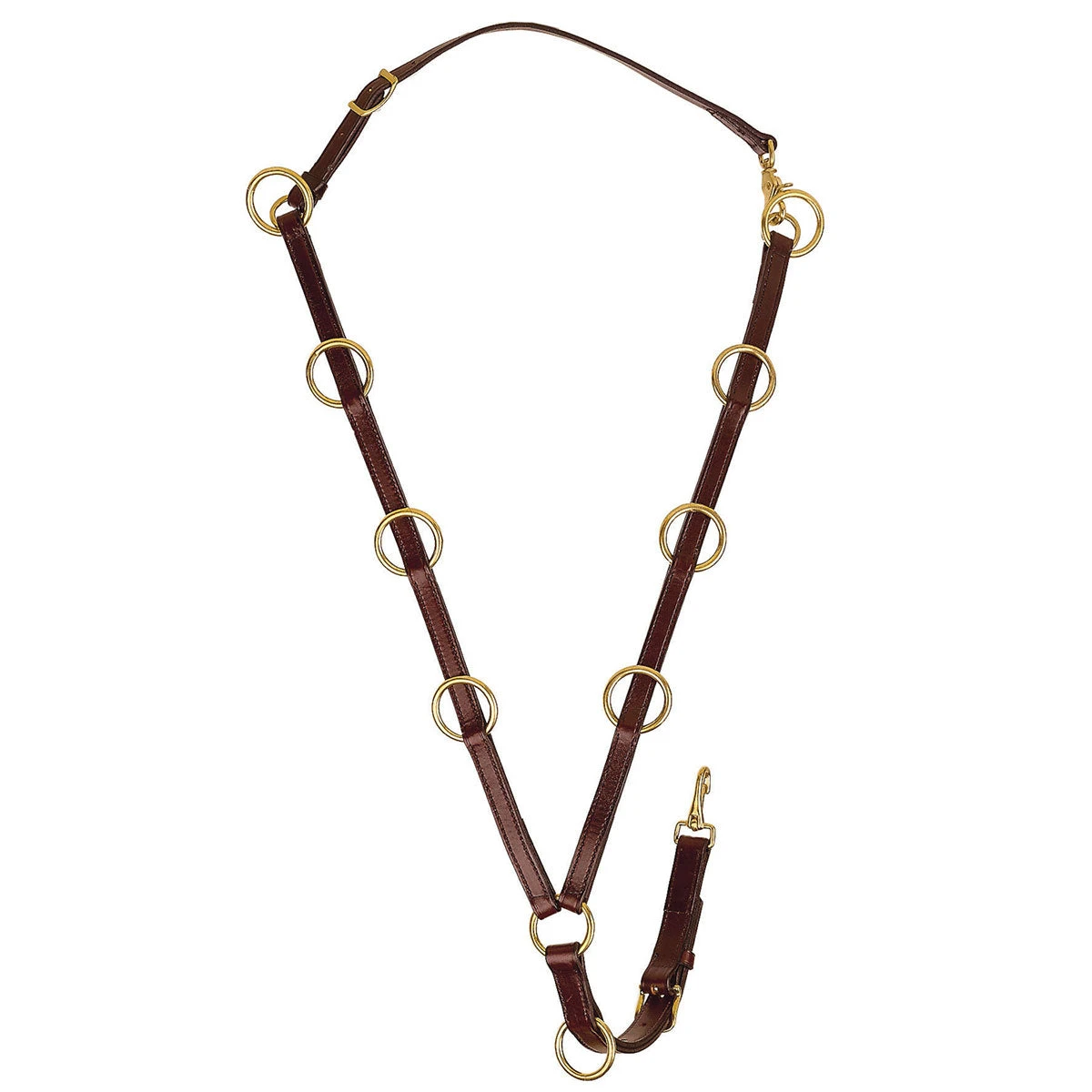 Tory Leather Training Martingale 10 Ring