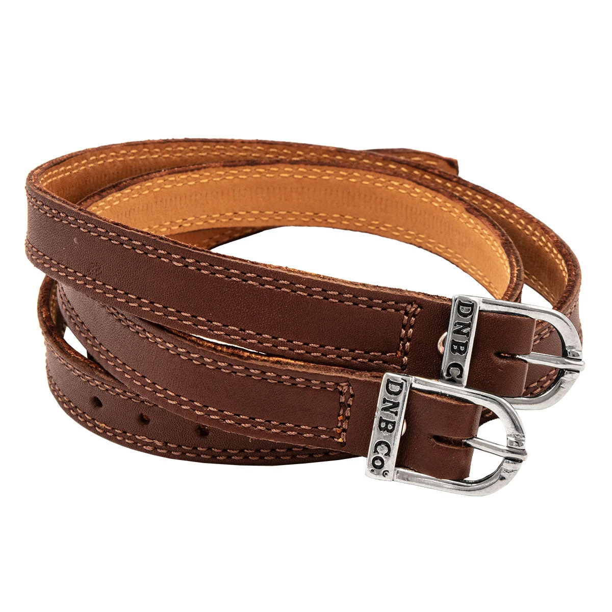 Deniro Calfskin Leather WRAT English Spur Straps - Image 3
